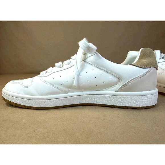 J. Crew White Leather Court City Tour Sneakers (Gum Sole) Preppy, Casual Size 8 - Picture 10 of 15